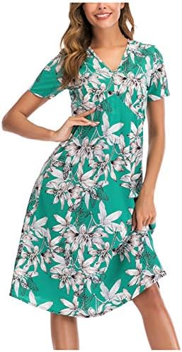UIKMNH Ladies Empire מותן התאמה ומקסי שמלת שמלת שרוול קצרה שמלת מועדוני שמלת תה מצוידת שמלת קיץ שמלת