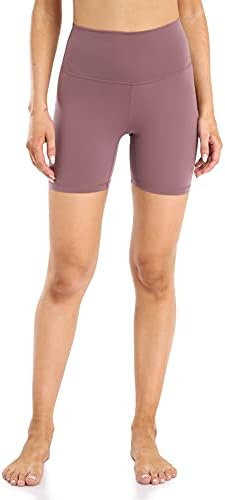 יונוגה נשים גבוהה מותן יוגה מכנסיים קצרים-6 / 8 אימון אתלטי אופנוען מכנסיים קצרים