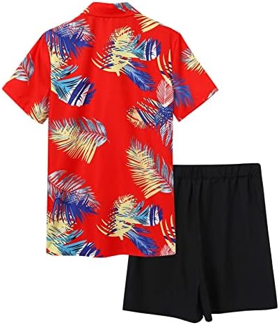 תלבושות אימוניות 2 חלקים לגברים עם כיסים אופנה חולצה הוואי ותפאורה קצרה הדפס תלת מימד חליפות חולצות T