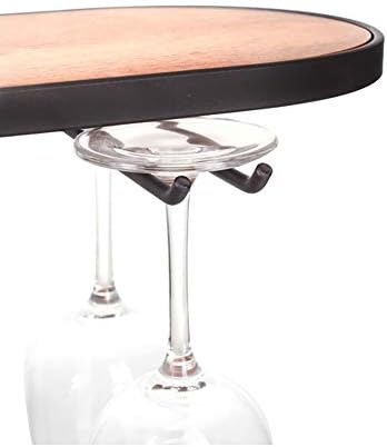 מחזיק בקבוקי יין ומתקן כלי גזע, שולחן שולחן יין בודד מחזיק מתכת מארגן מתכת למטבח ביתי-ברונזה L40 × W18.5 × H42