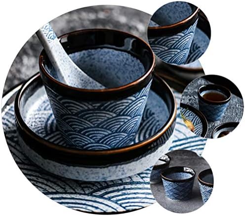DOITOOL משקאות יפניים סט DECANTER סט DECANTER סט 2 יחידות קרמיקה כוסות סאקה יפניות כוסות תה קטנות כוסות כוסות