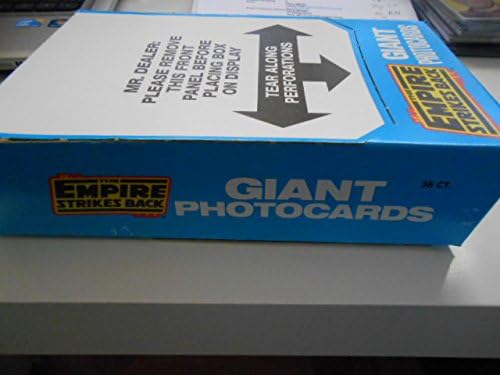 אימפריה מלחמת הכוכבים נדירה 5x7 כרטיסי קופסה מלאה 1981