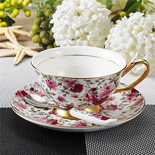 Jydbrt פרחים סגולים דפוס סגנון אירופאי סין סין חרסינה כוס קפה כוס תה אחר הצהריים בכיתה אחר הצהריים