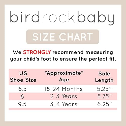 Birdrock Baby Moccasins Sole Sole - נעלי עור אמיתיות לבנים ולבנות