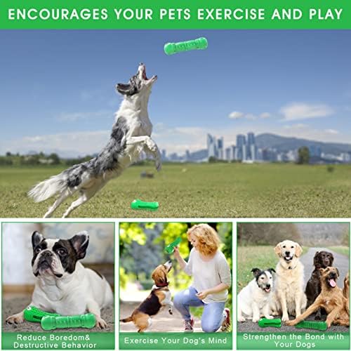 Gyuzh 2 חבילה צעצועים לעיסת כלבים לעיסות אגרסיביות, צעצוע חריק של כלב, צעצועים לעיסה של כלבים בלתי
