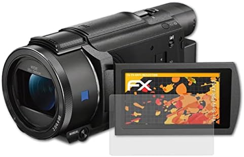 מגן מסך Atfolix התואם לסרט הגנת המסך של Sony FDR-AX53, סרט מגן FX אנטי-רפלקטיבי וסופג זעזועים