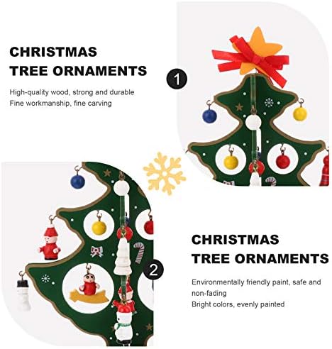 מתנות קישוטים של Winomo 3D עץ חג המולד עץ חג המולד עץ שולחן חג המולד מיניאטורה עץ חג המולד חג המולד