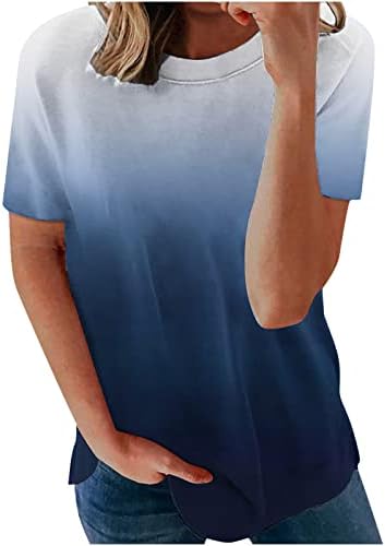 חולצות דרגת נשים אופנה אופנה O-צוואר שרוולים קצרים טוניקות טוניקות חולצה דקה טז חולצה חולצה חולצה סווטשירט