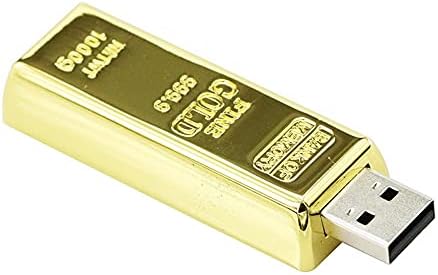 צורת יהלום זהב 128 ג'יגה -בייט USB 2.0 כונן פלאש כונן עט זיכרון מקל מקל USB כונן USB דיסק פלאש