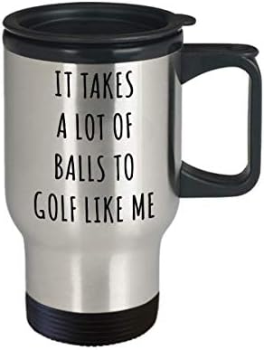 הוליווד וחוט מתנות איסור פרסום מצחיקות לגברים נשים זה לוקח הרבה כדורים ספל גולף נירוסטה כוס