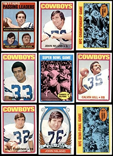 1972 Topps Dallas Cowboys צוות סט דאלאס קאובויס NM Cowboys