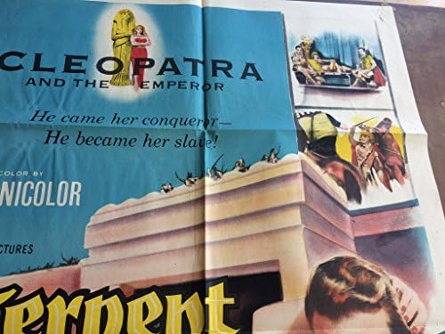נחש הנילוס א 'פוסטר סרט מקורי משנת 1953 קליאופטרה גילמה רונדה פלמינג