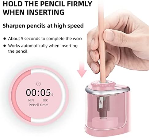 FZZDP מחדדי עיפרון חשמליים ניידים לחידוד מהיר של מחדד עיפרון מתאים