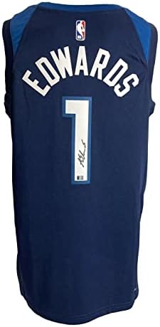אנתוני אדוארדס החתום על נייקי טימברוולבס סווינגמן ג'רזי כדורסל פאניני - גופיות NBA עם חתימה