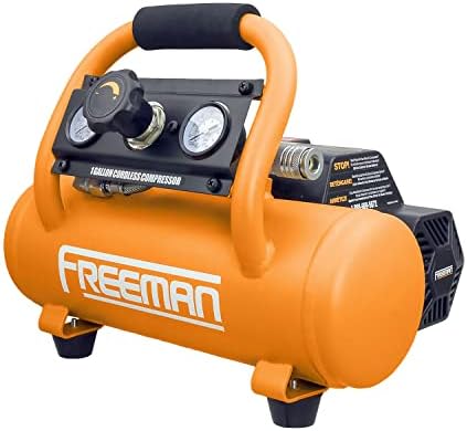 Freeman PE1GCCK 20V אלום מדחס אוויר 1 ליטר עם מסמר/מהדק פנאומטי 3 ב -1 ב -1 ב -1, סוללה, מטען, צינור אוויר,