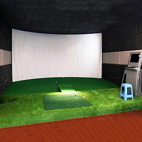 מסך מקרן גולף סימולטור סימולטור השפעה על הצגת מסך הקרנת מסך מקורה חומר בד לבן גולף תרגיל גולף
