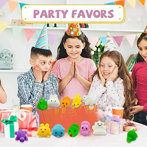 150 יח 'Kawaii Squishies, Mochi Squishy צעצועים לילדים טובות מסיבות, צעצועי הקלה מיני של מתח למסיבות