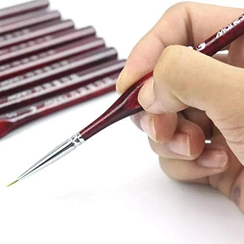 SDGH קו מקצועי ציור עט פרטי יד מברשות צבע זאב קצה שיער פרט עדין ציור שמן מברשות אמנות ציוד אמנות
