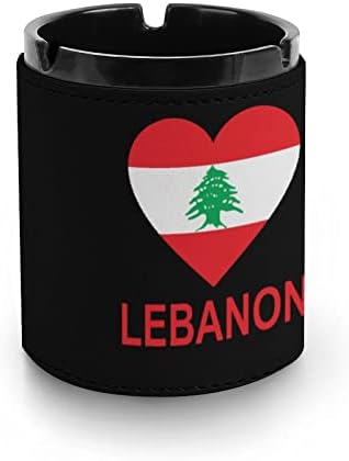 אהבה מאפרה עור של לבנון מגשי אפר אופנתיים לעיצוב משרד ביתי סיגרים
