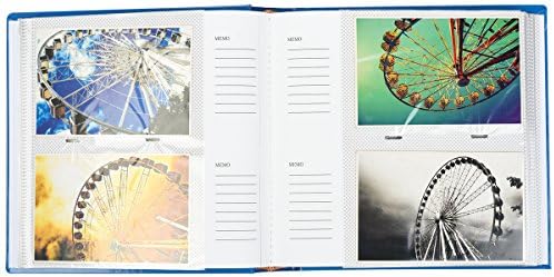 ARPAN 6 X 4 200 תמונות גדול החלקה באלבום תמונות ספר תזכיר כחול מיוחד - עם כיסי אינדקס/DVD כיסי DVD