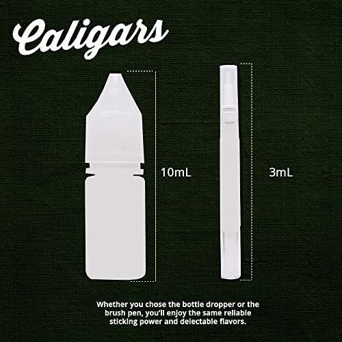Caligars Gluegar Go Stix Stix Growue - מקלות דבק סיגרים עם טעמים שונים - דבק מתגלגל שימושי לעטיפות וניירות - עט