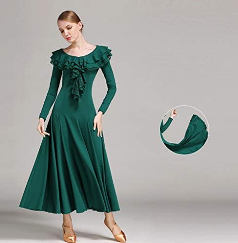 Yumeiren Modern Waltz Dance Sofection שמלות, תרגול חצאית נדנדה גדולה