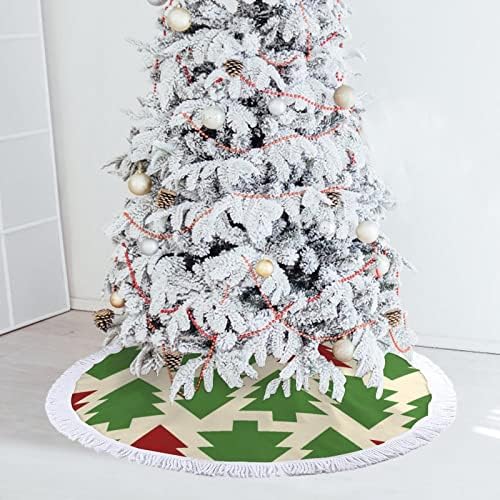 חצאית עץ עץ עץ עץ עץ חג המולד מחצלת עץ עץ עם עץ חג עץ קישוט הבית 30 × 30