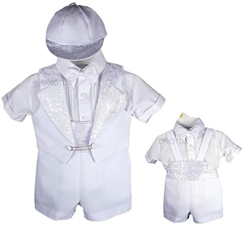 טבילת טבילה ילד טבילה מכנסיים קצרים רשמיים חליפה לבנה שמלת תלבושת תלבושת 0-5