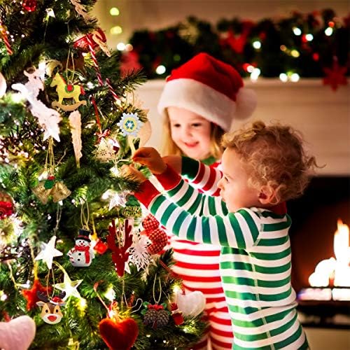 2021,24 יחידות תליית קישוטי חג המולד חיות הקלה צעצועים, חג המולד חג המולד קישוטי קיר עץ חג המולד