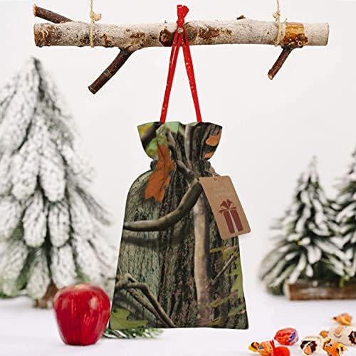 שרוכי חג המולד מתנת שקיות הסוואה-ציד-עץ מציג גלישת שקיות חג המולד מתנת גלישת שקי שקיות בינוני