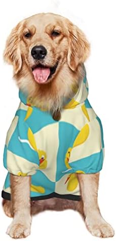 קפוצ'ון גדול של כלב מצחיק-ברווז מצחיק סוודר בגדי חיות מחמד עם מעיל תלבושת חתולים רכה x-large
