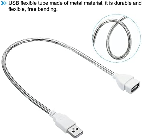 אורות לילה USB של פטיקיל, 14 יחידות פלאגין ניידים נורות LED נורות LED עם 35 סמ זכר עד נקבה כבלים גוונים