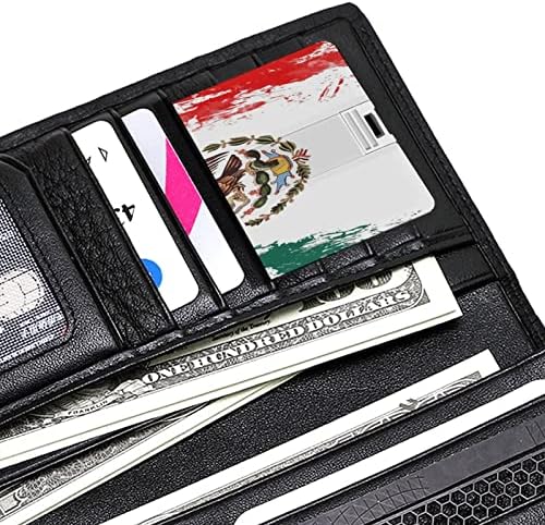 דגל מקסיקו כרטיסי אשראי Doodle USB פלאש פלאש מזיכרון מותאם אישית מקל אחסון מפתח כונן 32 גרם