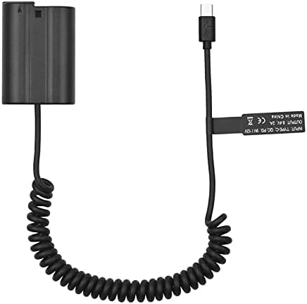 EN-EL15 סוללת דמה מתאם מצמד USB-C מצמד סוללות דמה MH-25 עם USB סוג C קפיץ החלפת כבל חשמל לניקון Z7 Z7 D800 D850
