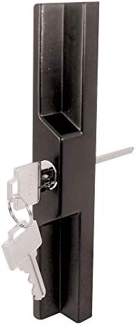Slide-Co 141860 דלת הזזה חיצונית משיכה עם מפתח, שחור/דיאסט, מתאים 7 מרווחים במרכז חור שונים