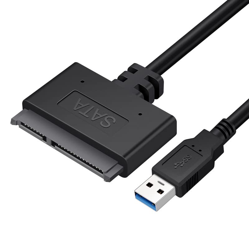 כבל SATA ל- USB - USB 3.0 עד 2.5 אינץ 'מתאם כונן קשיח SATA III - ממיר חיצוני להעברת נתונים SSD/HDD