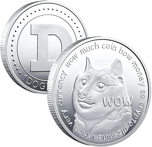 1 pc זהב Dogecoin חידוש מצחיק עיצוב מצחיק מטבע זיכרון מטבע מצופה זהב מצופה מטבע 2021 אספנים חדשים