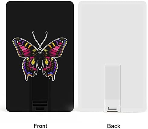 פרפר פרפר צבעוני USB 2.0 מכריחי פלאש-מכשירים מזיכרון צורת כרטיס אשראי