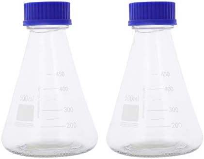 זכוכית מבחנות 2 יחידות ארלנמאייר בקבוק בוגר זכוכית ארלנמאייר חרוטי בקבוק מדעי מעבדה בקבוק כלי