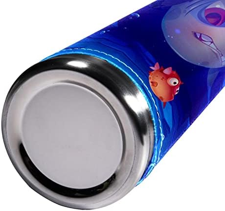 SDFSDFSD 17 גרם ואקום מבודד נירוסטה בקבוק מים ספורט קפה ספל ספל ספל עור אמיתי עטוף BPA בחינם, אוקיינוס
