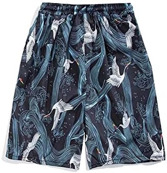 BMISEGM מכנסיים קצרים לגברים מזדמנים קיץ אופנת קיץ מזדמן LACEUP חוף חוף מכנסיים שחייה מכנסיים קצרים מחנה