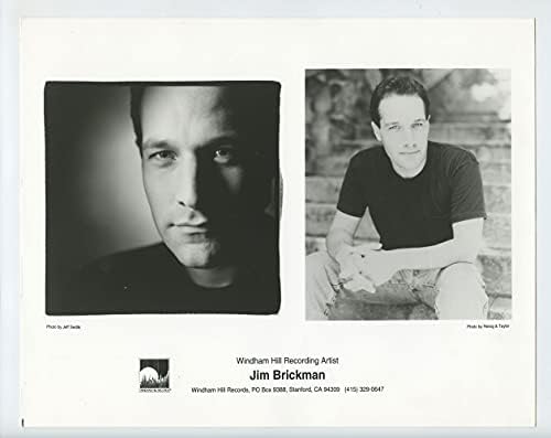 ג'ים בריקמן צילום מקורי וינטג 'משנות התשעים Windham Hill Records קידום פרסום