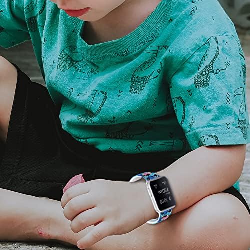 צפו בלהקה תואמת ללהקת Apple Watch לילדים לבנות בנות, שיק חמוד להקות ספורט ספורט רכות סיליקון