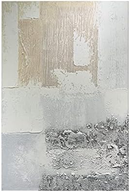 ZZCPT ציור שמן מצויר ביד - על קיר בד אמנות נורדי תקציר מסלול צביעה ציור קיר בגודל גדול ציור קיר בעבוד