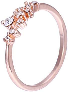 2023 טבעת חדשה תכשיטים לבנים טבעות חתונה משובצות טבעות אופנה טבעות שבע טבעות