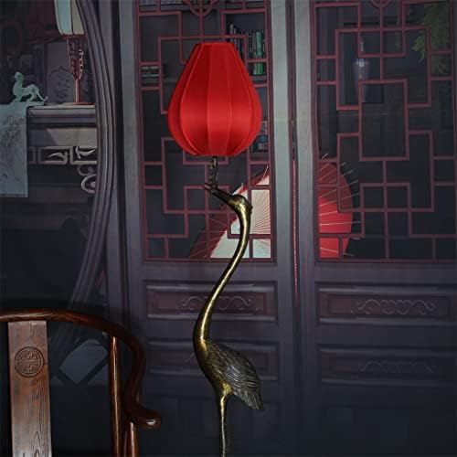 Wenlii סינית סינית מנורת רצפת נחושת מלא