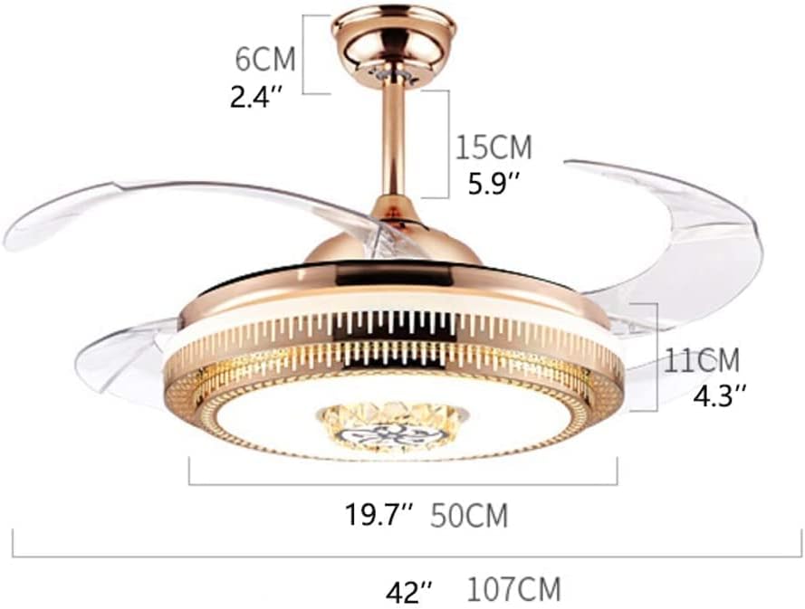 מאוורר תקרה של הלחאי עם מאוורר אור אור מודרני מודרני מאוורר תקרה נורית LED שלט רחוק