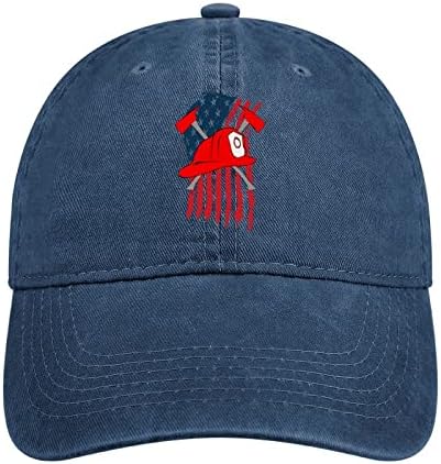 כבאים גרזן ארהב דגל ג ' ינס מגן קיץ חוף כובע קרם הגנה כותנה כובע רטרו ספורט כובע