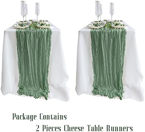 2 חבילות מרווה ירוקות גבינה ירוקות רצים שולחן