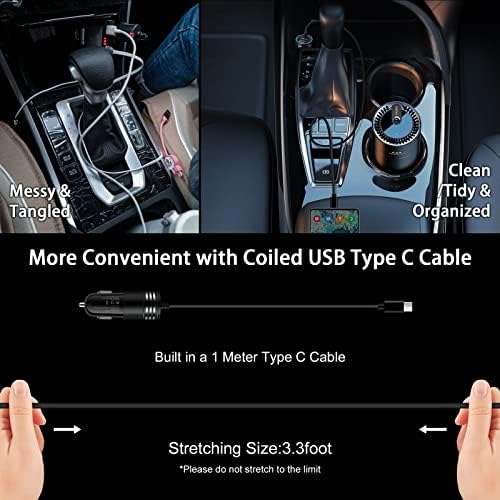 Super Fast USB C Car Charger 60W for Samsung Galaxy S23 Ultra S23+ S23 A14 5G A13 A53 S22 S21 A54